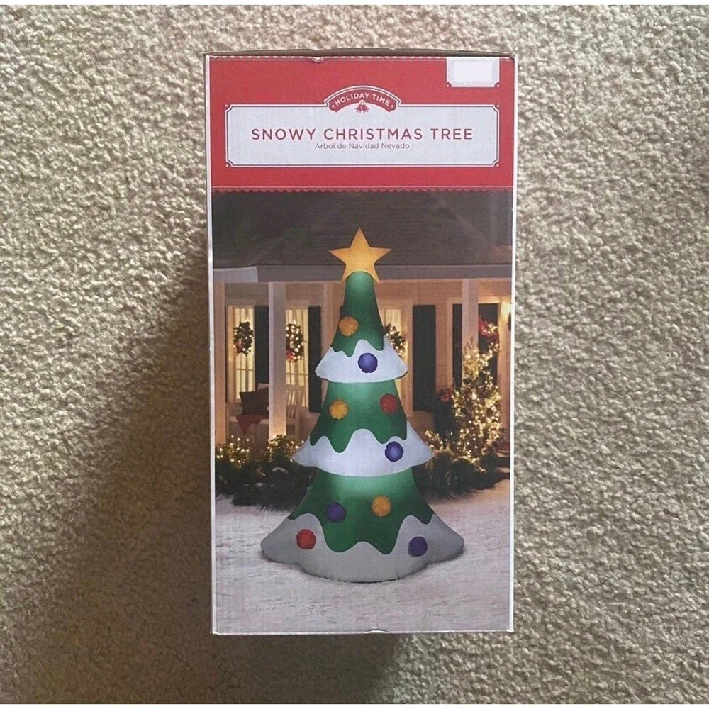 9ft Snowy Christmas Tree Holiday Airblown Inflatable